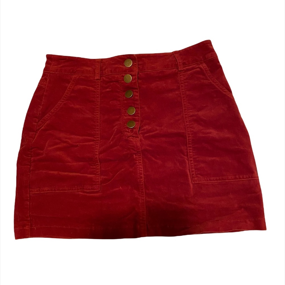 Velvety red forever 21 skirt